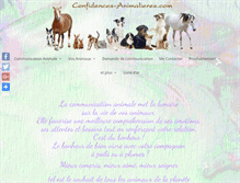 Tablet Screenshot of confidences-animalieres.com